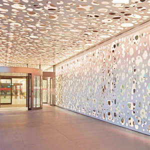 Modern House Metal Cladding CNC Laser Cutting Perforated Aluminum Facade Panel Aluminum Exterior Wall Panels Kuwait