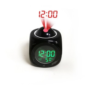 modern kids cube lcd 3d nixie car table dasktop light clock photo projection digital alarm clock