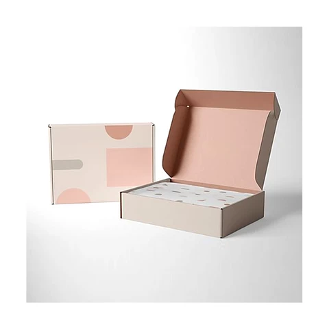 Modern Novel Design Folding Craft Paper Box Luxury Fancy Coruagted Paper Printed Shipping Box