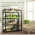 Import Modern office wooden display showcase anti-rust metal frame and MDF rack with storage from China