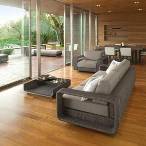 Modern Outdoor Patio Furniture Garden Synthetic Rattan Wicker Lounge Sofa Set
