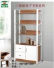 Modern simple design wooden 4 level bookshelf for office bedroom bookcase