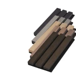 Modern Style Furniture Parts E0 Indoor Wall Decorative Wooden Slats Acoustic Panels for Interior Sound Absorption
