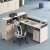 Import Modern Two People Workstation With Glass Divider 3 Drawer Pedestal from China
