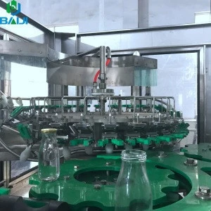 Monoblock small glass bottled juice filling bottling machine / production line