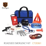 Motorcycle tire repair kit outdoor emergency survival kit auto car safety with glass breaking hammer kit reparation pneu