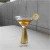 Import Mouth Blown gold color heavy stem glass cocktail glasses from China