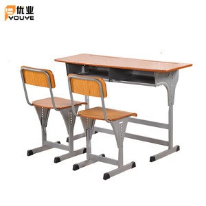 Multifunctional double adjustable desk and chair