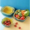 Multifunctional household square Drain Basket Kitchen Sink Washbasin Amoy Basket Picnic