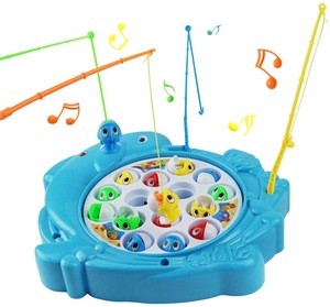 Music Glowing Magnetic Fishing Toy With 15 Dolphin Board Game Fish Rod Model Play Fishing Games Toys Juguetes Educativos