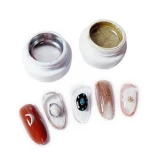 Nail art  paint liner gel Nail stick drill metal  UV gel Laco metallic silver gold gel  for woman