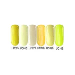 Nails Beauty Supply  Yellow Color Nail Polish UV Gel