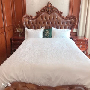 Nantong Deeda high quality hotel bedding  sets cotton 300TC hotel  jacquard design duvet cover  set