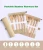 Import Natural Organic Bamboo Portable 7 in 1 Fork Spoon Knife Straws Chopsticks Clean Brushes Cutlery Flatware Set with Pouch from China