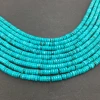 Natural Stone Disk Stabilize Blue Turquoise Loose Beads Jewelry Making Accessories DIY Bracelet Necklace Design Wholesale Price