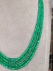 Natural unheated 3 - 4 mm loose beaded strands natural Zambian Emerald rondelle Faceted beads gemstone