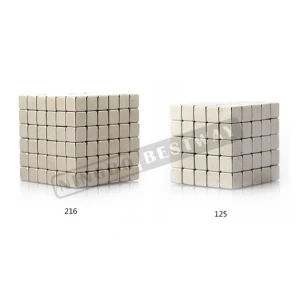 Neo magnetic cubes magnet block 216 pcs in tin box