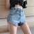 Import New 2021 Summer Sweet Girl lace-up A-line High Waists Sexy Women Jeans Short Pants from China