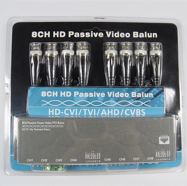 New CCTV Accessories Video transceiver UTP 8ch passive Balun for HD AHD CVI TVI cameras