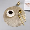 New creative circular hollow insulation mat non-slip coffee coasters in the hotel or restaurant Eco-Friendly PVC cup mat