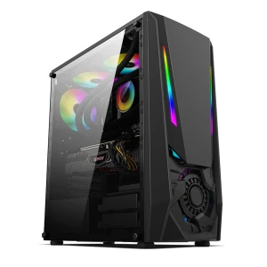 New deign product Acrylic side panel Lianxiang QDI DESTROYER Black Full Tower USB 3.0 computer hardware Gaming Computer Case