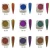 Import New Design Fashionable 0.2g/jar 18colors Natural Mica Based Mirror Powder For Nail Chameleon Pigment Match With Eye Shadow Stick from China