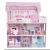 Import New Design Girls Pink DIY Wooden Play Furniture Big Doll House Kits Miniature Dollhouse from China