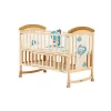 New design Nordic solid wooden crib baby cribs for new born baby