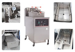 New energy saving gas pressure fryer, 25L commercial broasted chicken pressure fryer machine