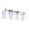 new products 4 Light glass Bathroom Vanity Fixture With Brushed Nickel