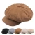 Import New Style Deerskin Velvet Octagonal Korean Flat-top Adjustable Dome British Autumn And Winter Pure Color Artistic Women Beret from China