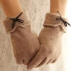newest designs winter Vintage Cashmere wool gloves for women
