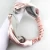 Import Newest Face Wash Headband Pink And Silver Velvet Plastic Twist Hair Band Head Band Sport Hair Accessories from China