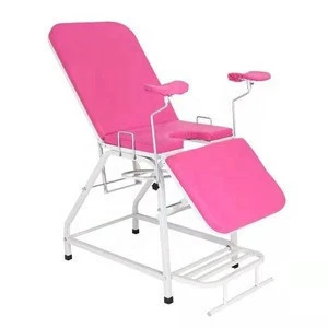 OB-G13 Cheap Manual Epoxy Coating Hospital Gynecological Examination Delivery Obstetric Bed/Table/Chair with footstool