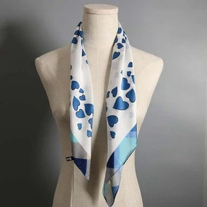 OEM  brand hair scarves digital printed square custom cotton bandana
