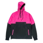 OEM Custom Mens Nylon Sweatpants And Zip Up Hoodie Set Oversize Multiple Color Stacked Windbreaker Tracksuit Men
