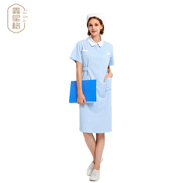 OEM Hospital Women Short Sleeve Medical wholesale high quality white nurse hospital uniforme hospital