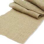 OEM Printed Jute Table Runner Burlap Tablecloth Trendy For Wedding