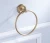 Import OEM private label bathroom accessory antique European style brass towel ring from China
