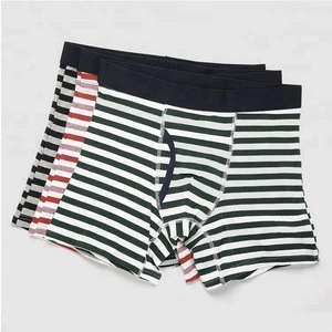 OEM service cuecas boxer long john stripe men boxer shorts front open men underwear 7XL available