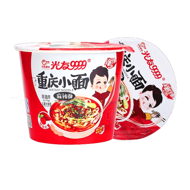 OEM Wholesale 105g Chinese Instant Noodles Chongqing Soup Noodles Instant Spicy Ramen Non-Fried Korean Instant Noodles