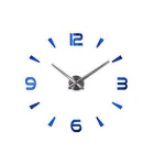 Oempromo custom acrylic 3d diy wall clock 3d mirror