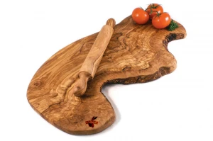 Olive Wood Cutting Board. Natural Olive Wood Serving Plates.