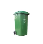 Outdoor 120L Large Plastic wheeled garbage bins / trash can / dustbin with cover