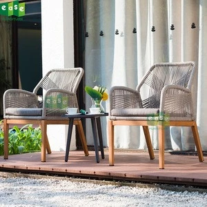 outdoor furniture garden set 3 pcs table and chairs rattan wicker design