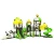 Import Outdoor games wholesale kid plastic playhouse kindergarten small outdoor play equipment slide from China