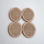 Oval Needlepoint Blanks Wood Blank Cross Stitch Pendant DIY Blank Disc