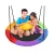 Import Patio swing baby round amusement park swing indoor garden oxford fabric swing from China