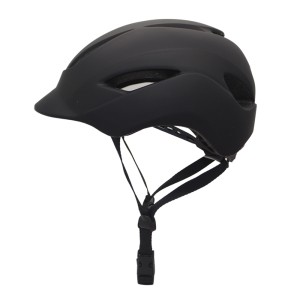 PC outer shell adult men women urban bicycle helmet with led light bike helmet