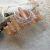 Import Peach Quartz raw Crystal Crescent Moon hair pin side comb Bridal Crown Tiara Wedding veil witch goth jewelry wiccan from China